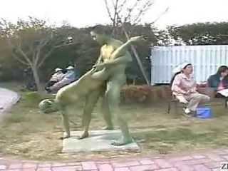 Japonesa estranho statue sexo